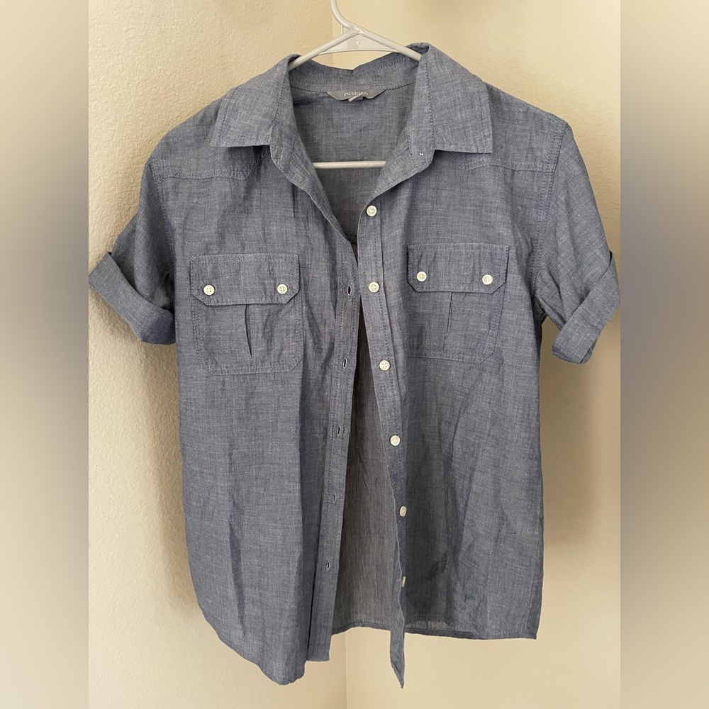 Gray Rubbish Button-up